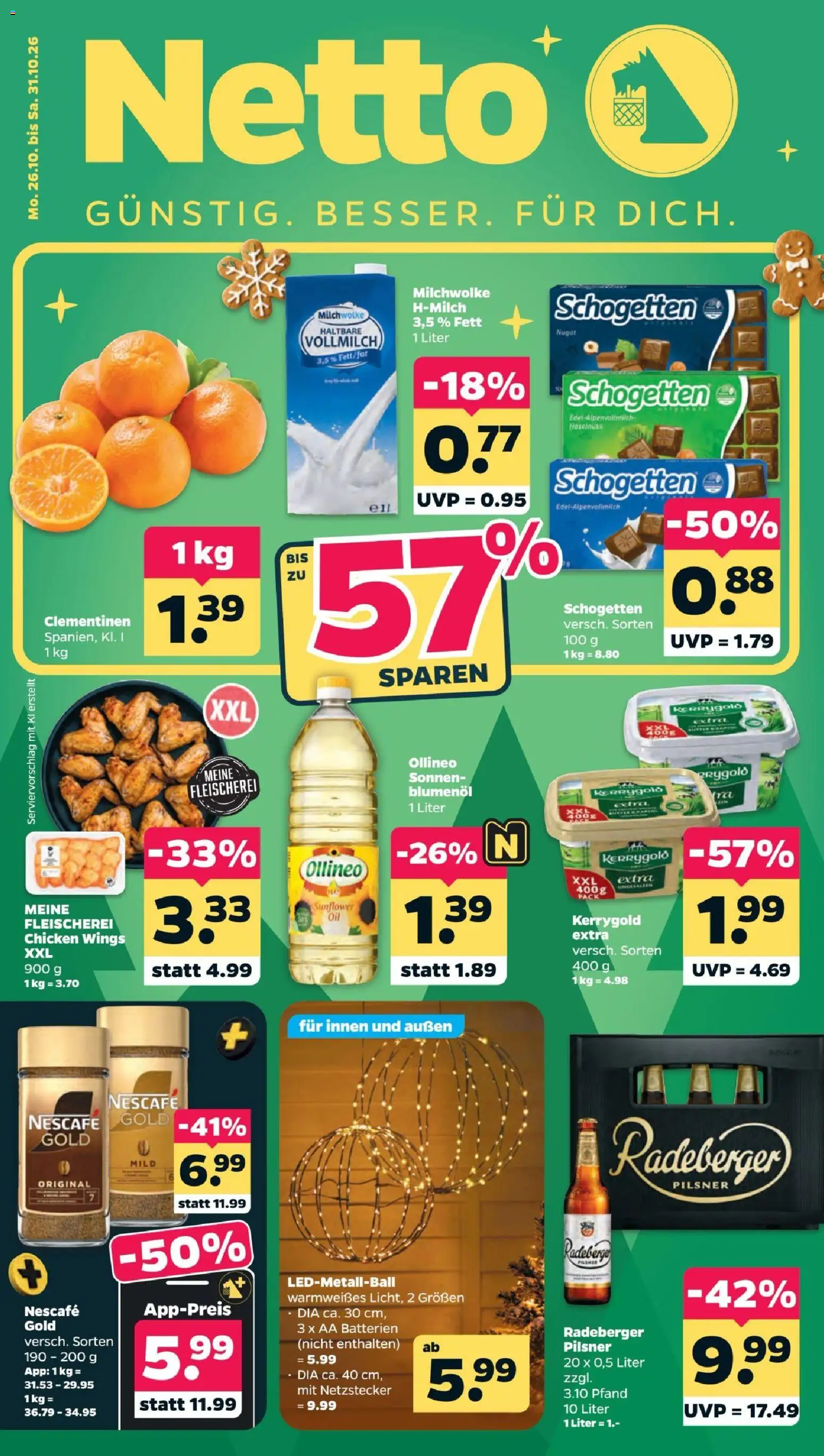Netto Prospekt - Seite 1 - gültig ab 26.10.2026