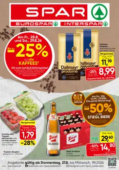 Vorschau Spar - Flugblatt gültig ab 27.08.2026