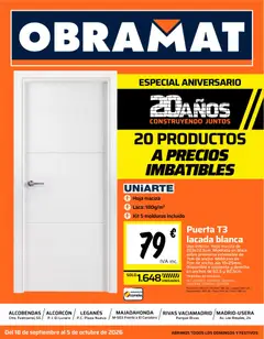 Vista previa del folleto Obramat Folleto válido desde 18/09/2026