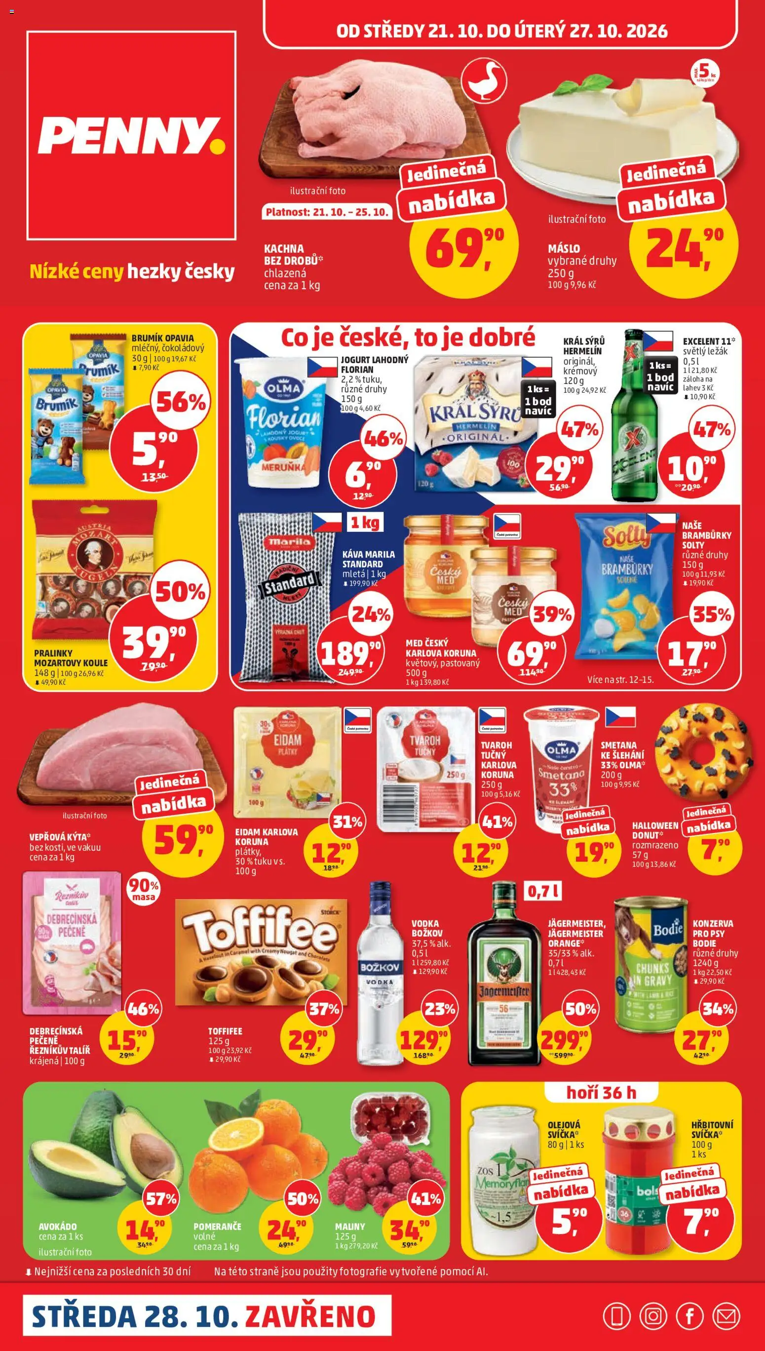 Penny Market leták - strana 1- platný od 21.10.2026