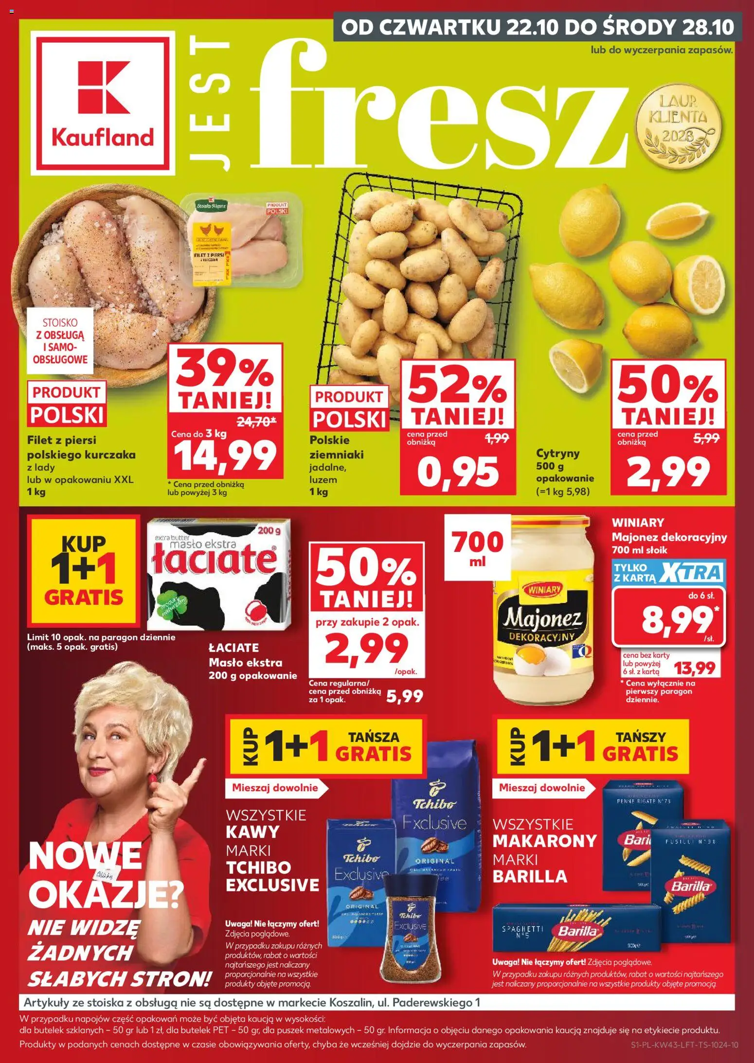 Kaufland gazetka - strona 1- ważny od 22.10.2026