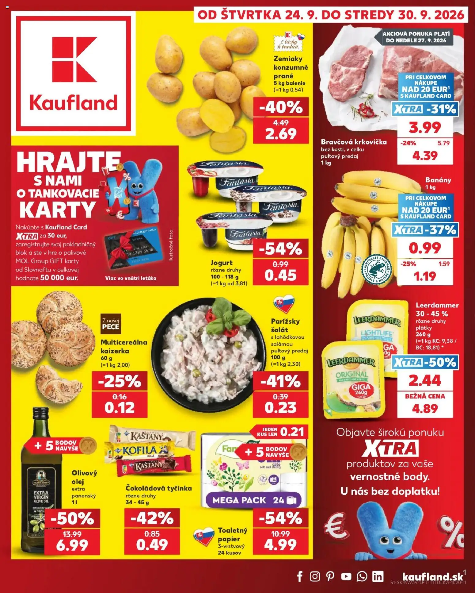 Kaufland leták - strana 1- platný od 24.09.2026