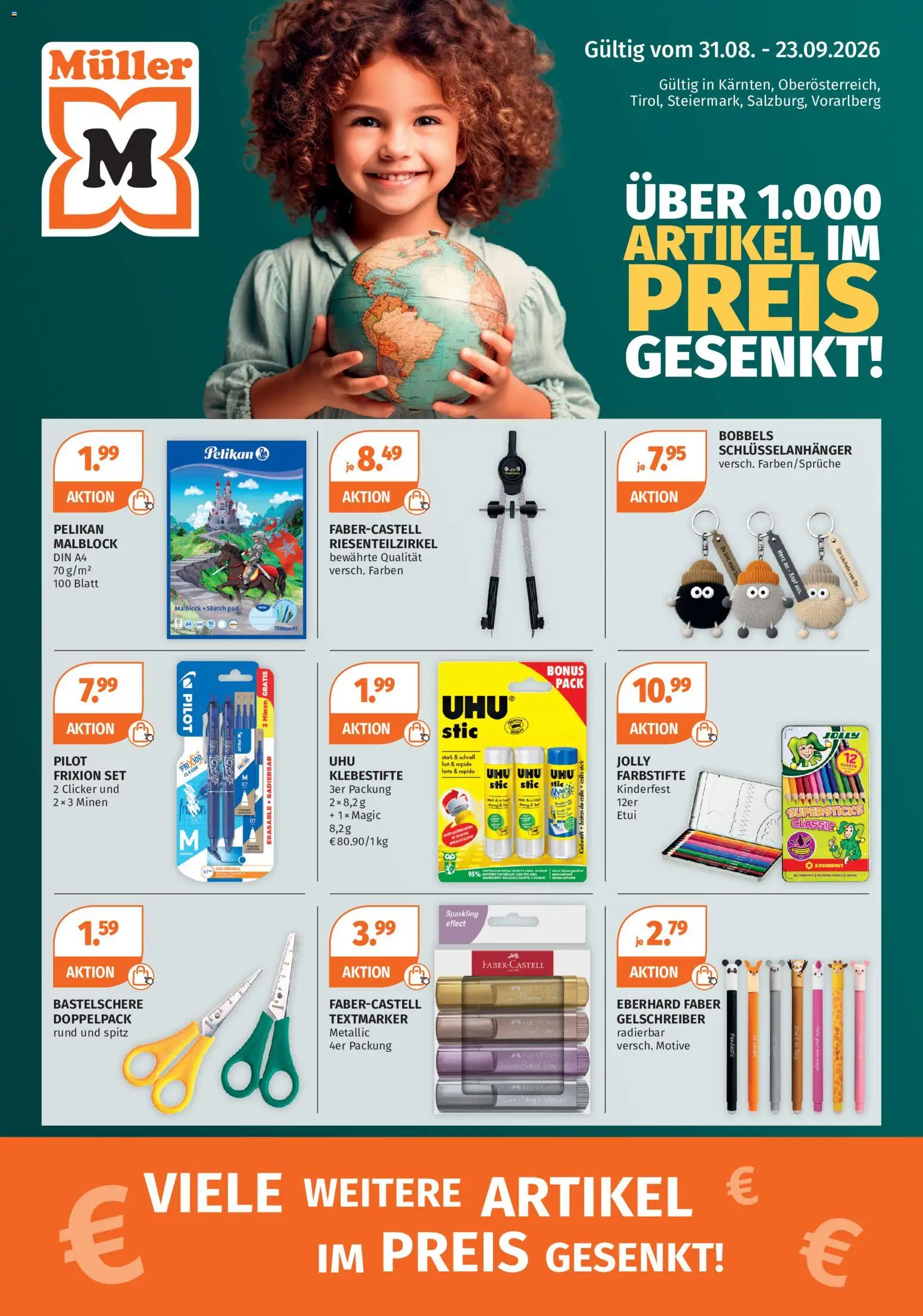 Müller Flugblatt - Seite 1- gültig ab 31.08.2026