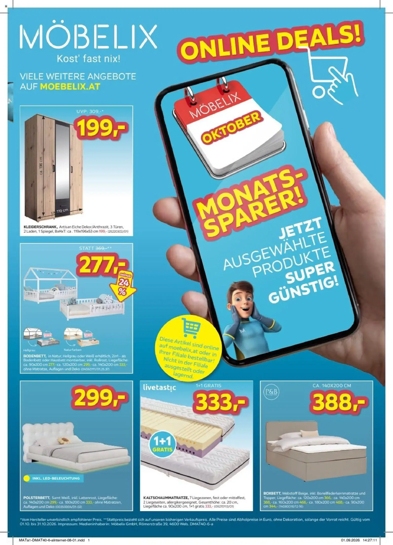 Möbelix Online deals - Seite 1- gültig ab 01.10.2026