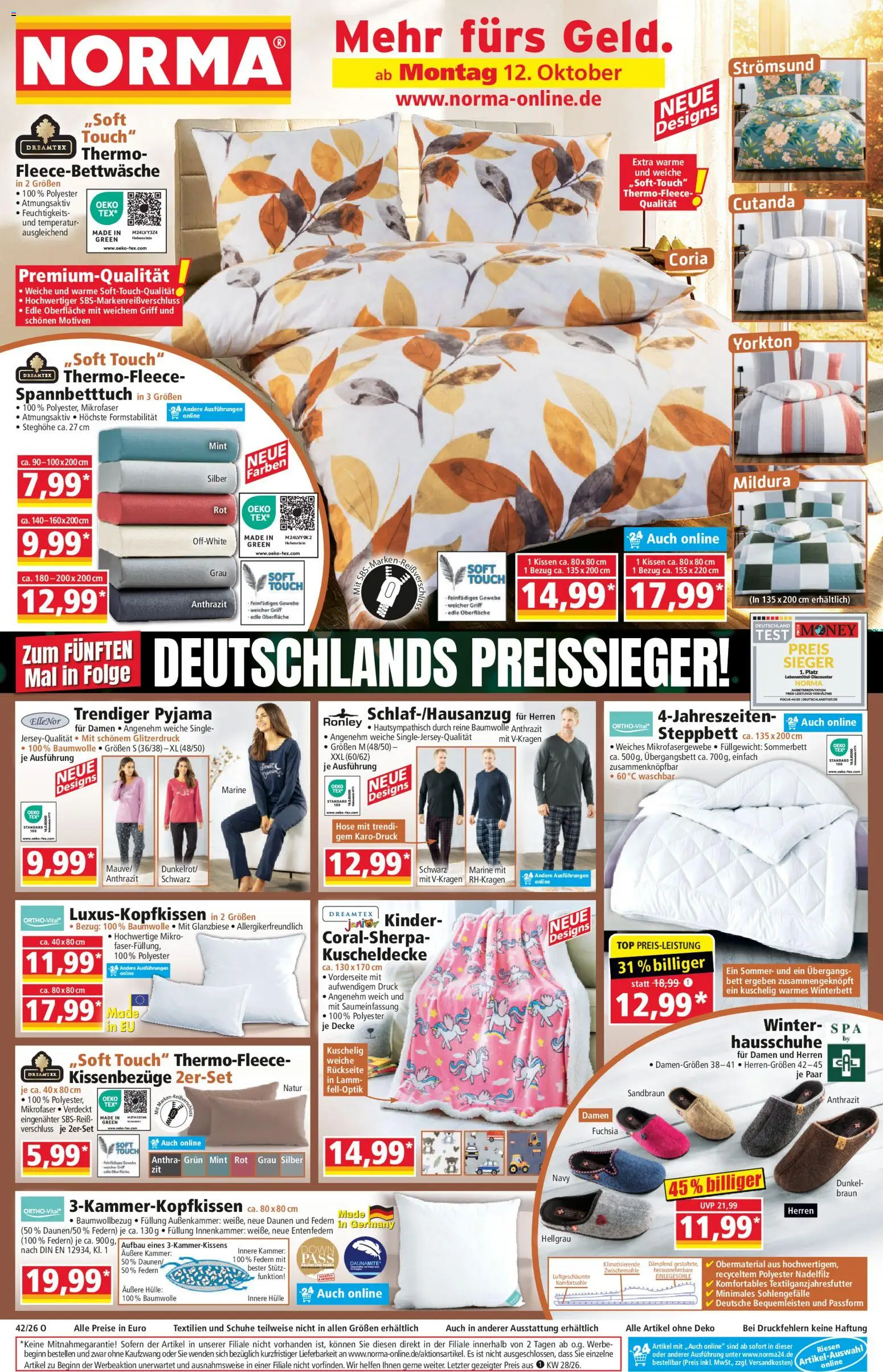 Norma Prospekt - Seite 1 - gültig ab 12.10.2026