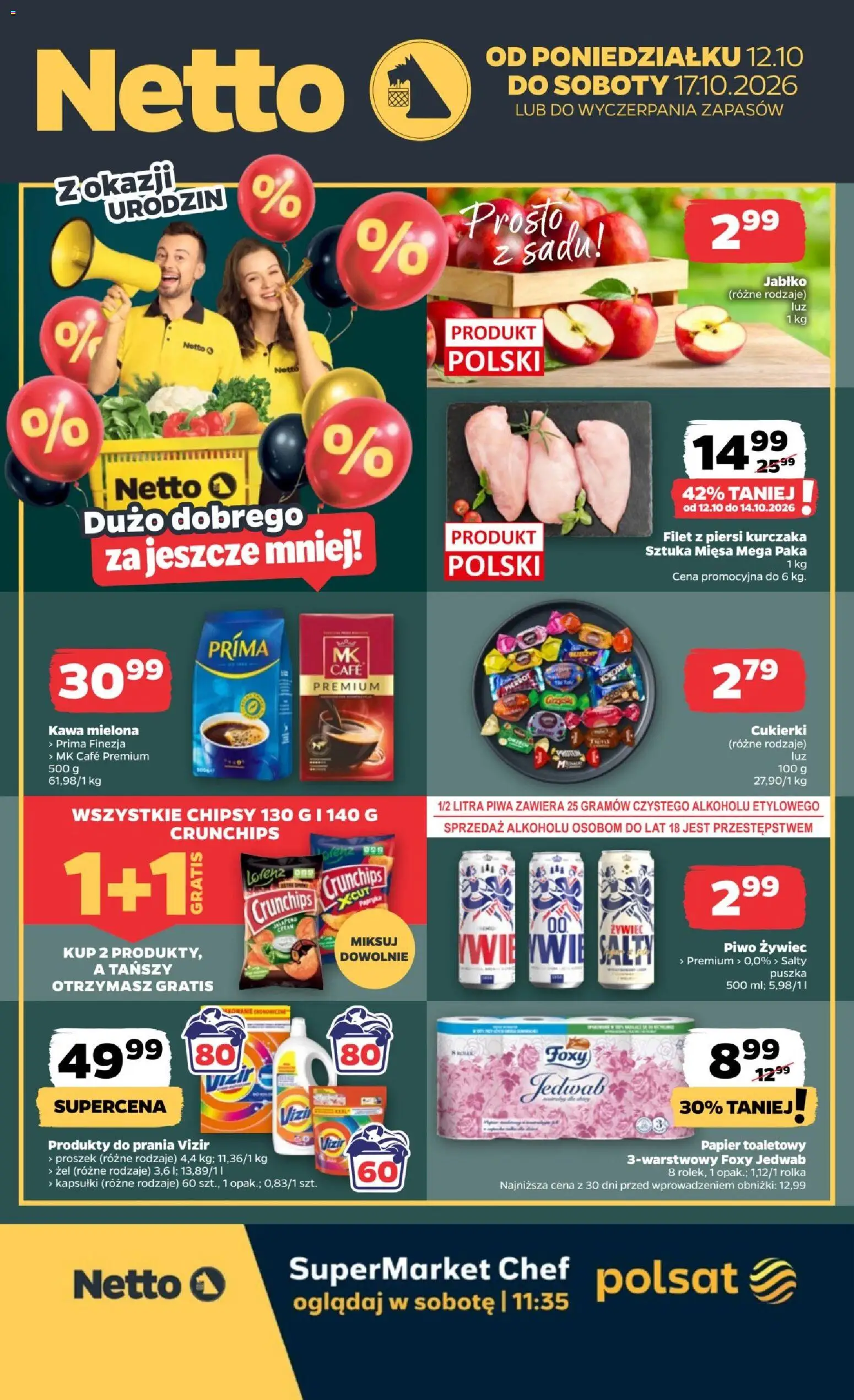 Netto gazetka od poniedziałku - strona 1- ważny od 12.10.2026