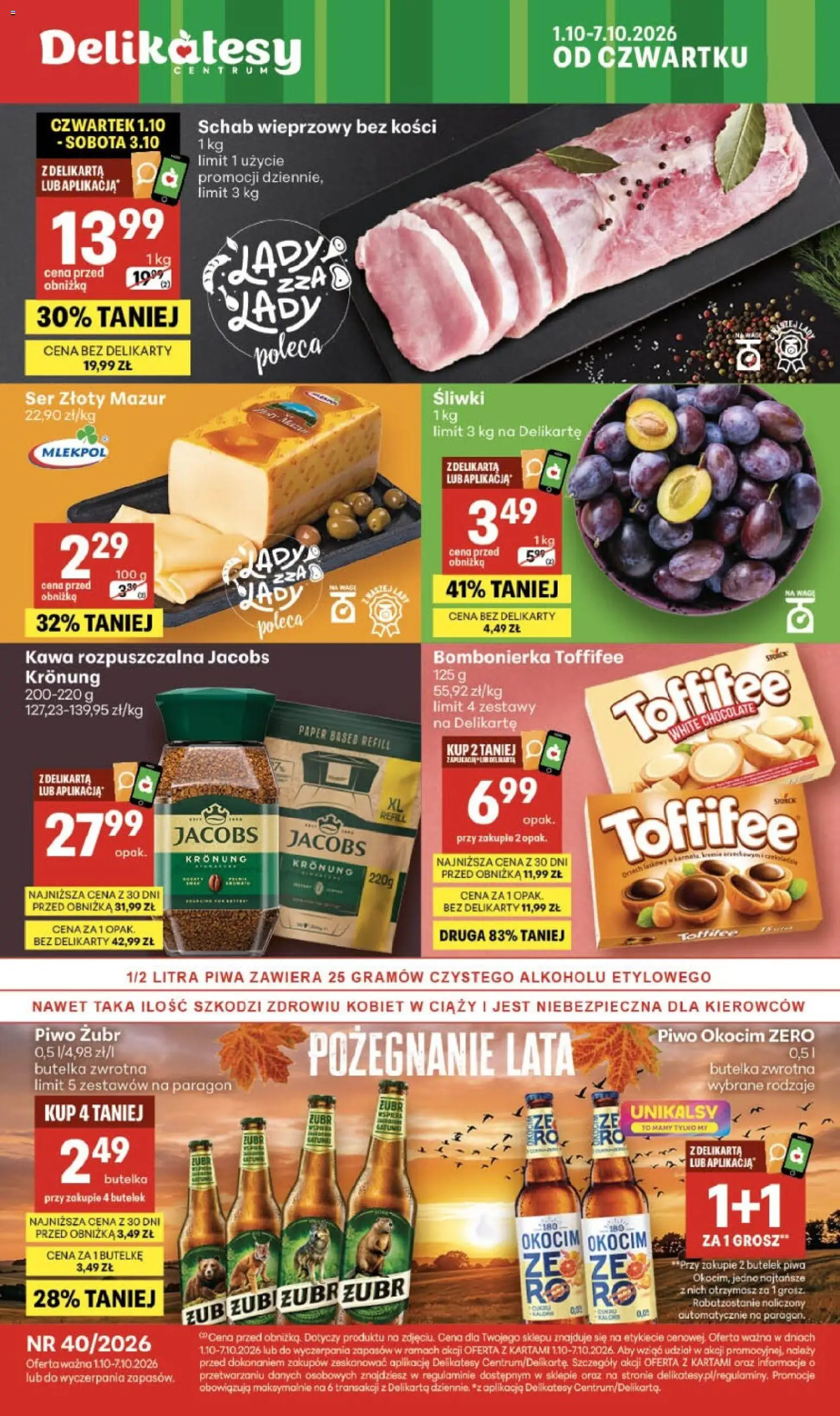 Delikatesy Centrum gazetka - strona 1- ważny od 01.10.2026