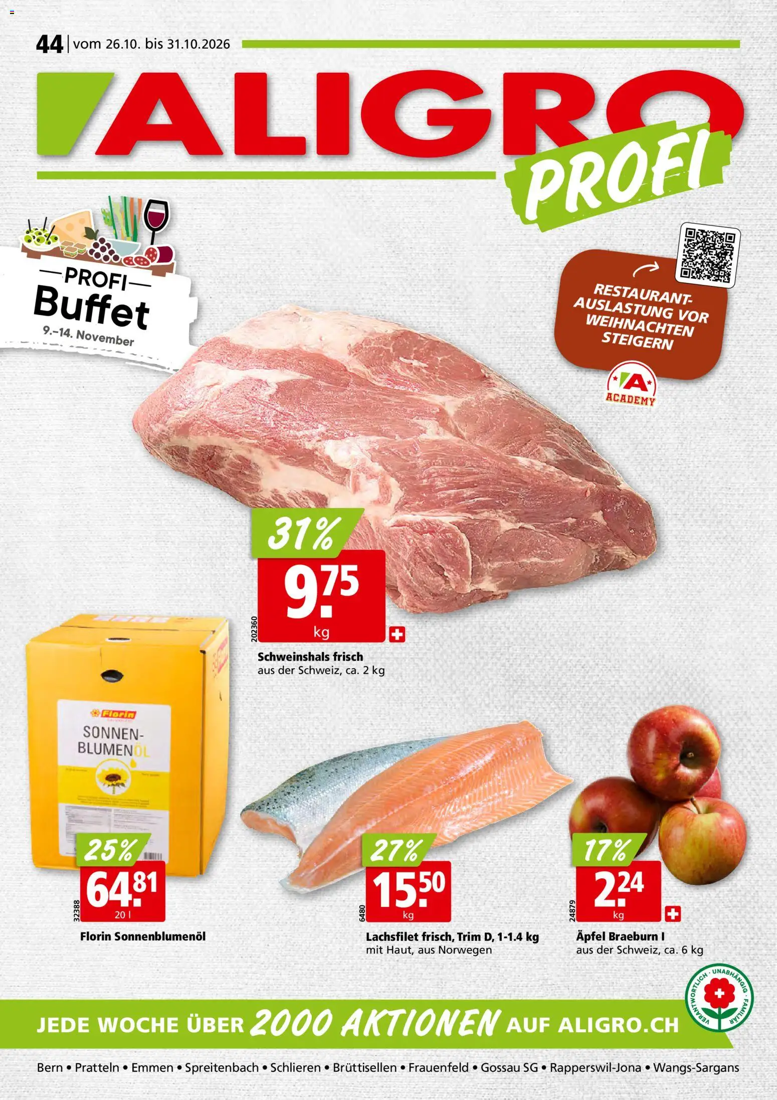 Aligro aktionen - Seite 1- gültig ab 26.10.2026