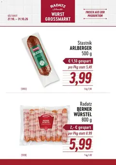 Vorschau Radatz Flugblatt gültig ab 27.10.2026