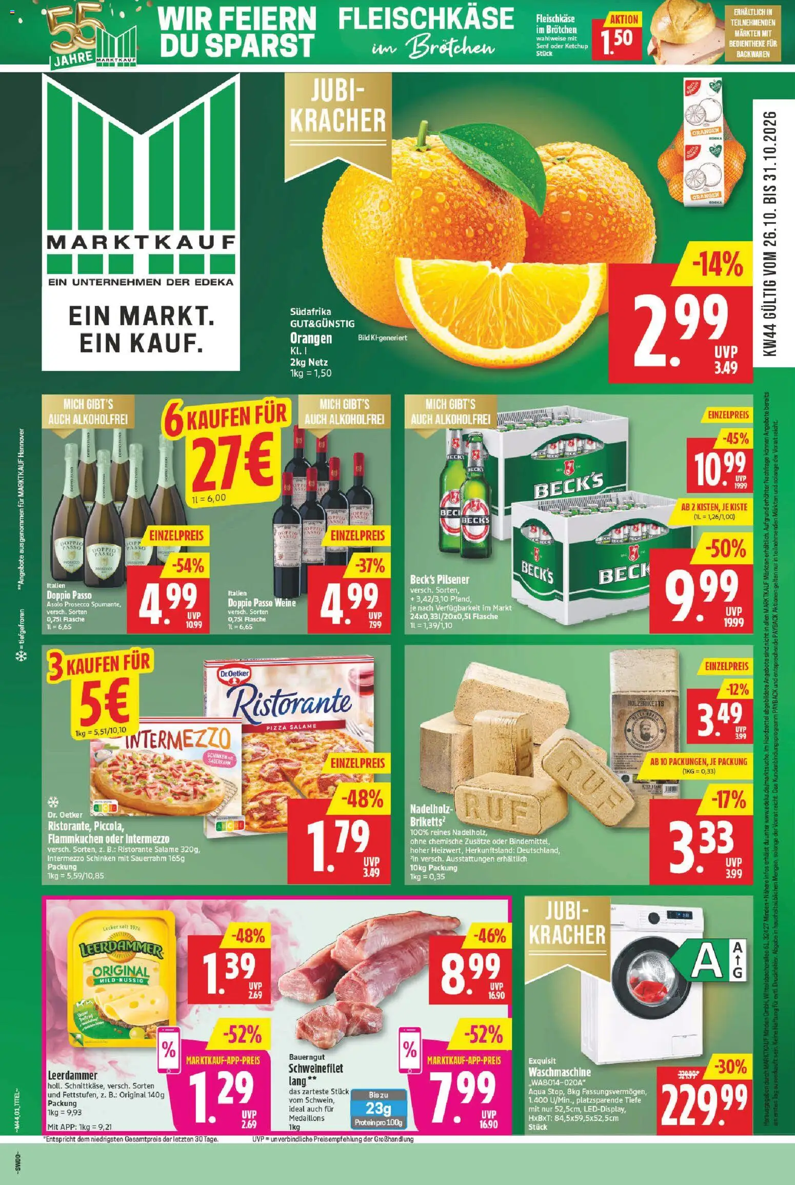 Marktkauf Prospekt - Seite 1 - gültig ab 26.10.2026