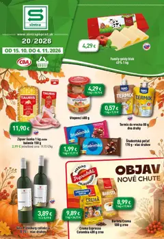 Sintra leták platný od 15.10.2026