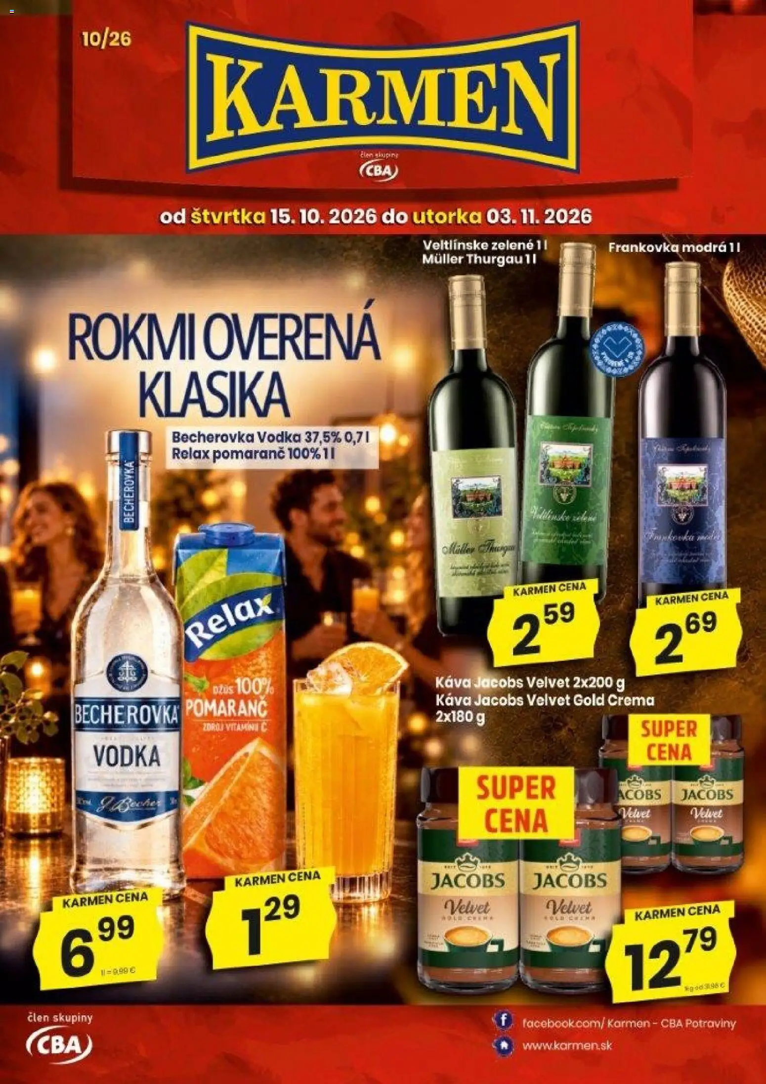 KARMEN CBA leták - strana 1- platný od 15.10.2026