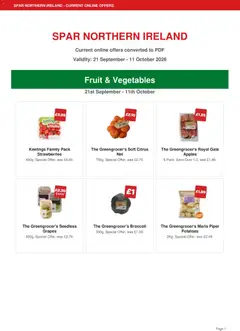 Spar - Offers valid from 21/09/2026
