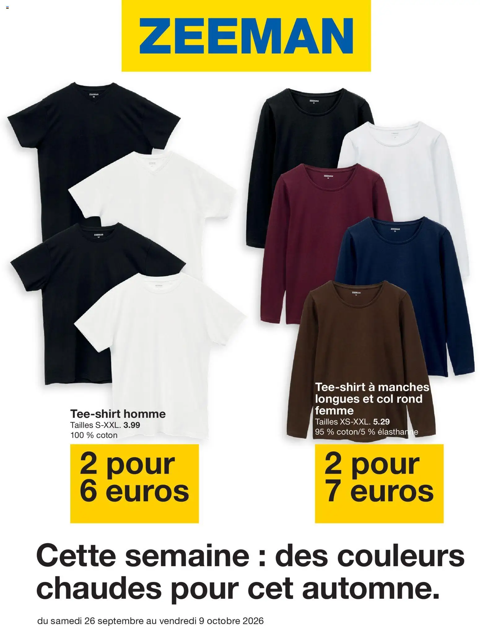 Zeeman catalogue - page 1 - valable à partir du 26/09/2026