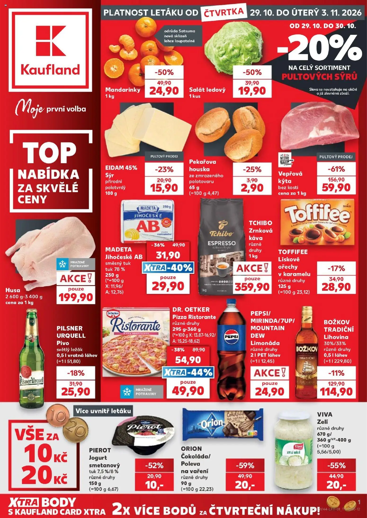 Kaufland leták - strana 1- platný od 29.10.2026