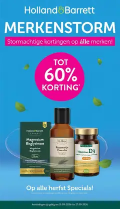 Holland & Barrett folder geldig vanaf 21-09-2026