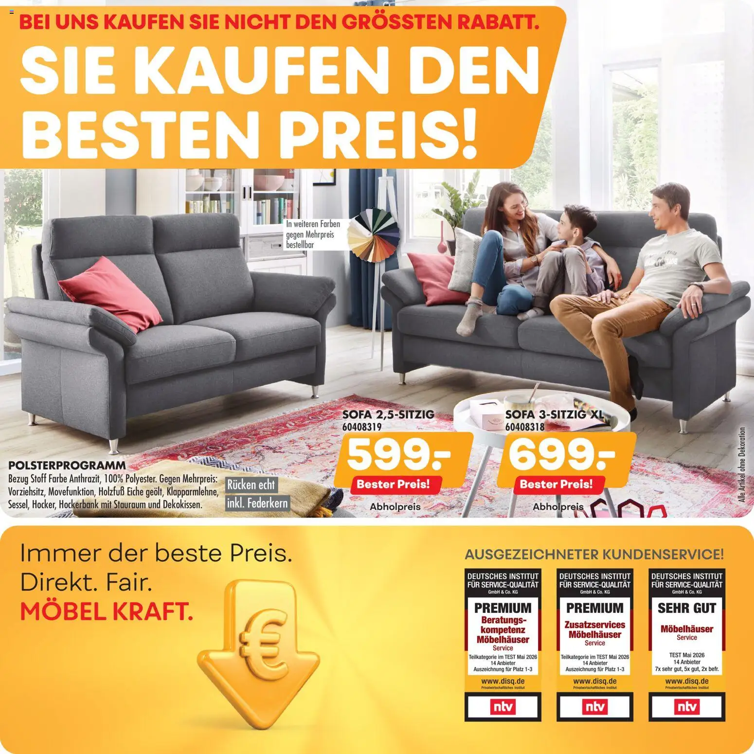 Möbel Kraft Prospekt - Seite 1 - gültig ab 25.09.2026