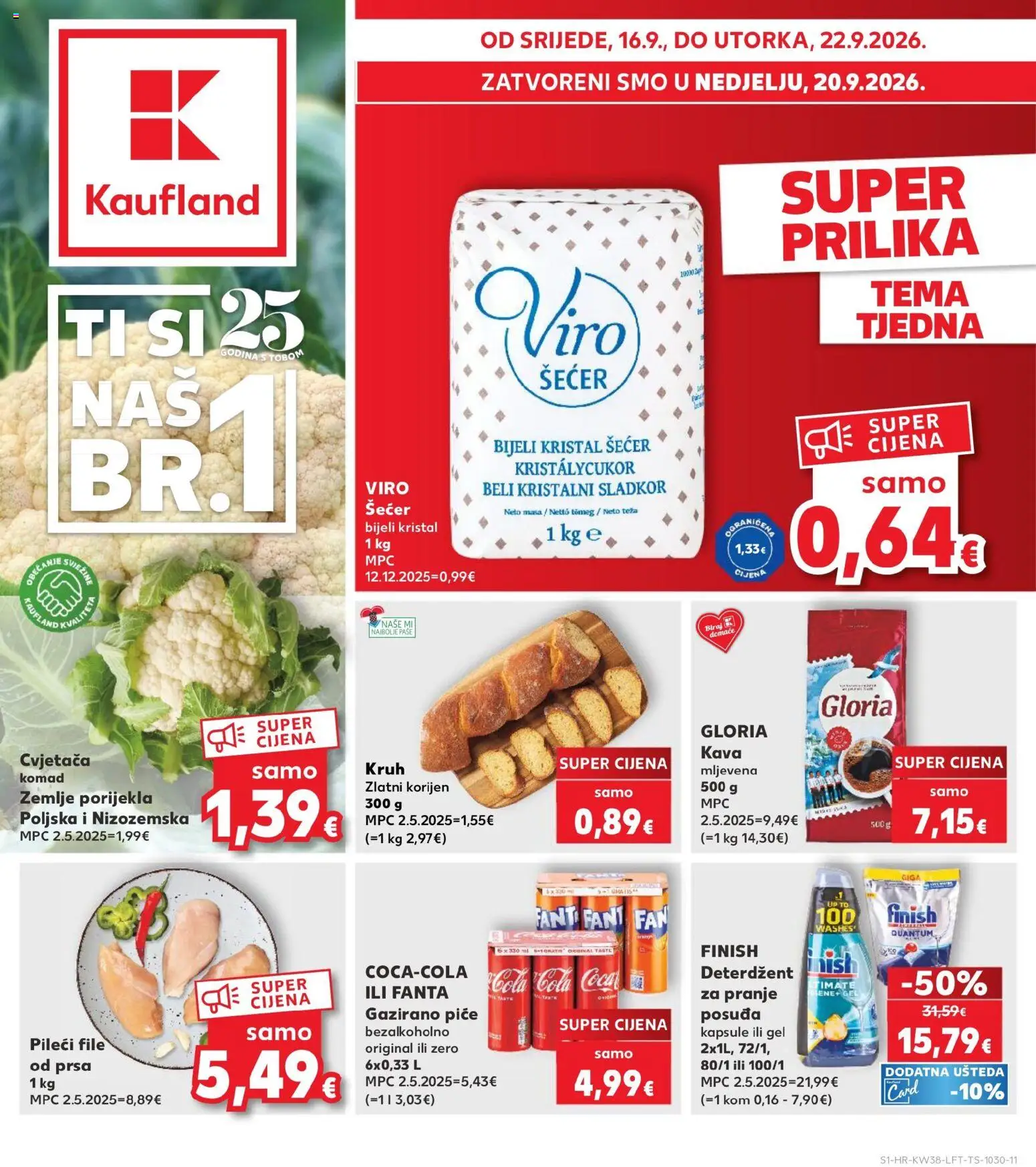 Kaufland HR akciós újság - 1oldal - érvényes 2026.09.16.-tól