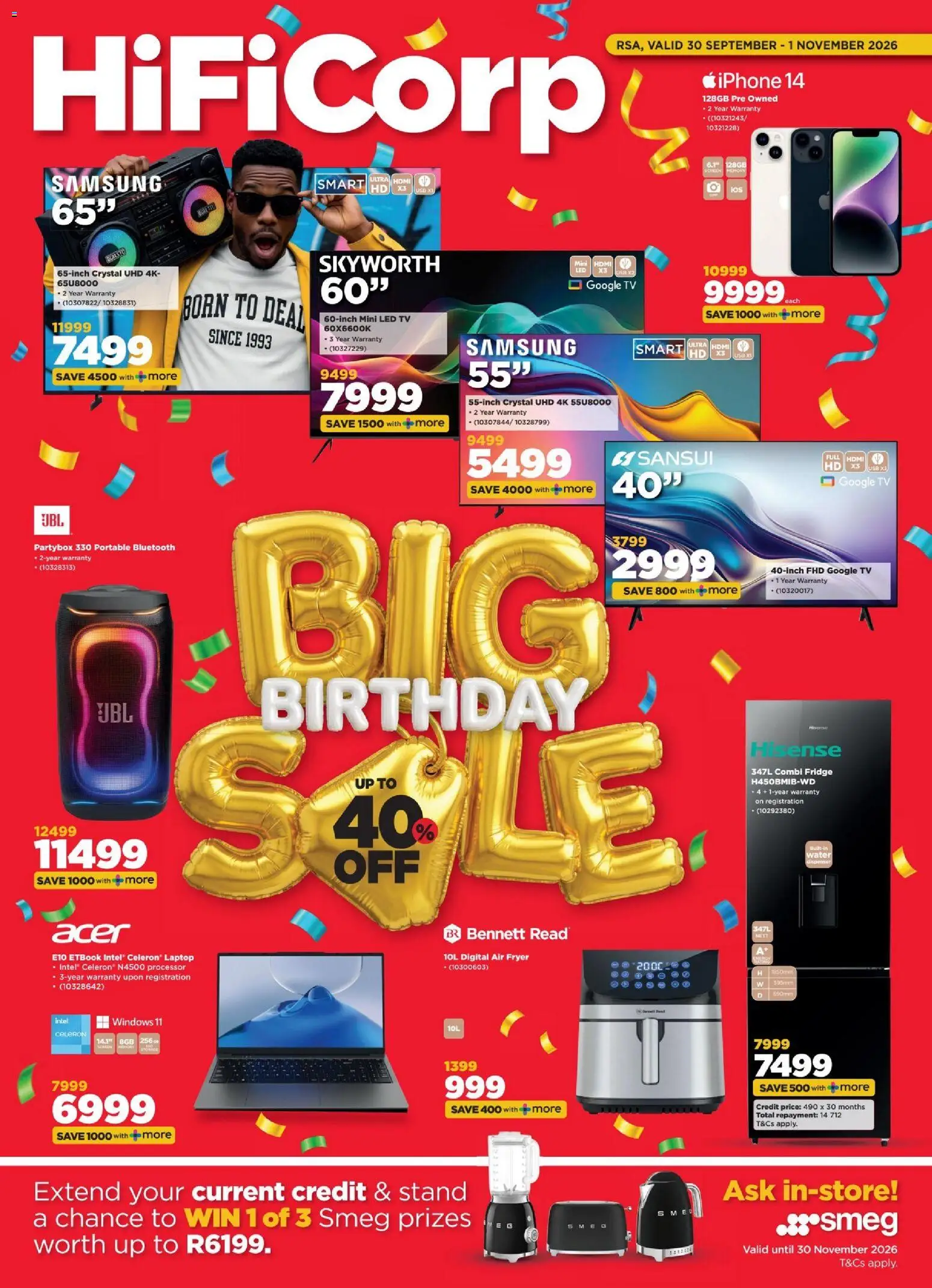 HiFi Corp Specials - page 1- valid from 30/09/2026