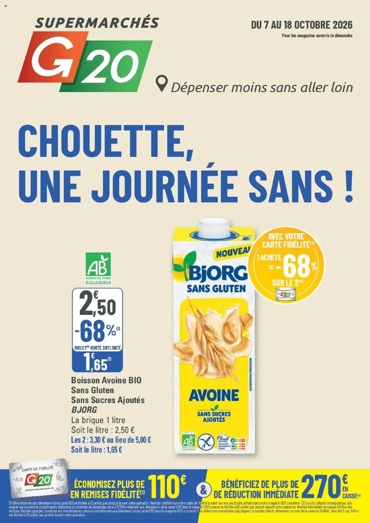 G20 Supermarchés catalogue - page 1 - valable à partir du 07/10/2026