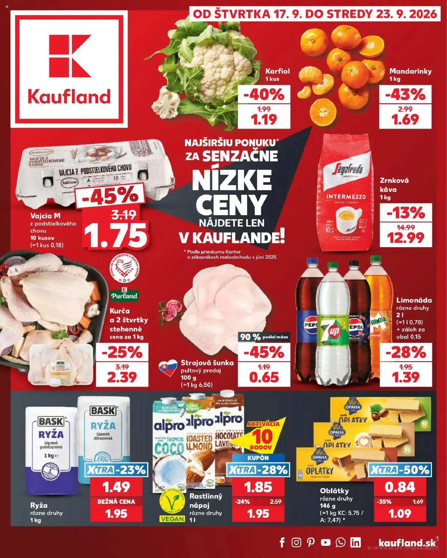 Kaufland leták - strana 1- platný od 17.09.2026