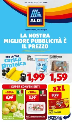Anteprima Aldi volantino valida dal 28/09/2026