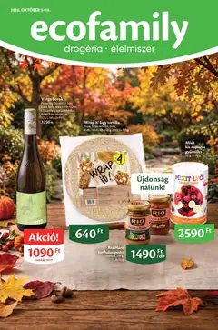 Előnézet Ecofamily akciós újság érvényes 2026.10.05.-tól