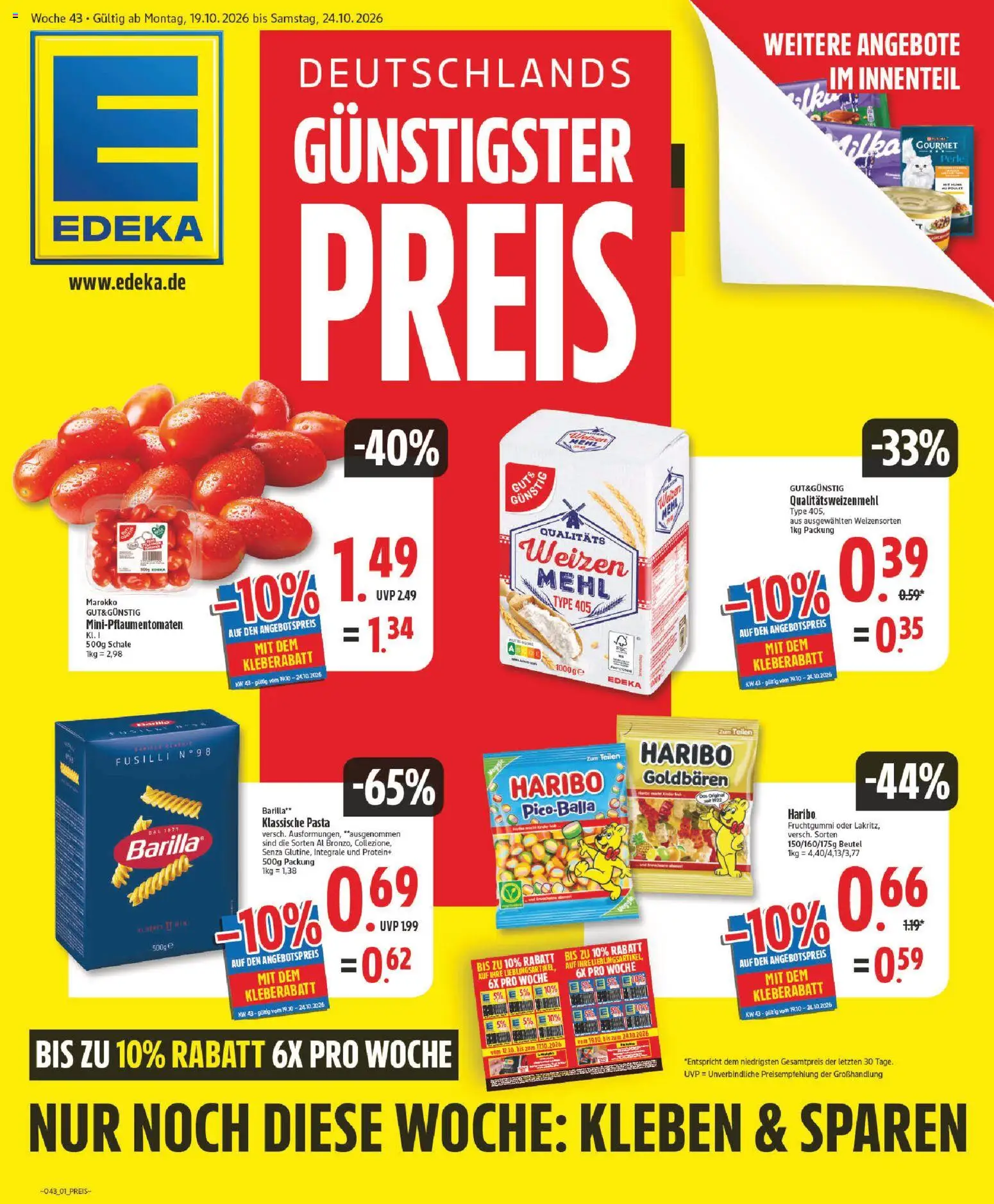 Edeka Prospekt - Seite 1 - gültig ab 19.10.2026