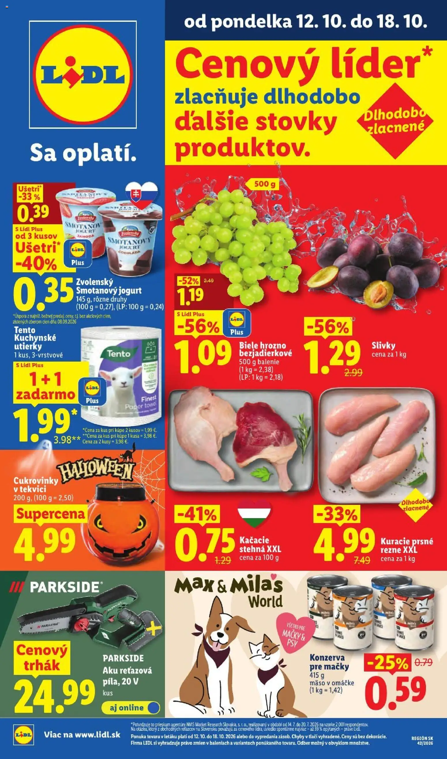 Lidl leták - strana 1- platný od 12.10.2026