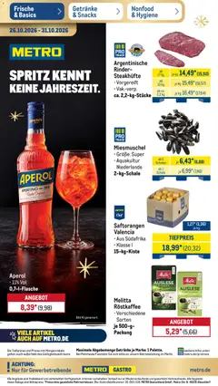 Vorschau Metro Prospekt gültig ab 26.10.2026
