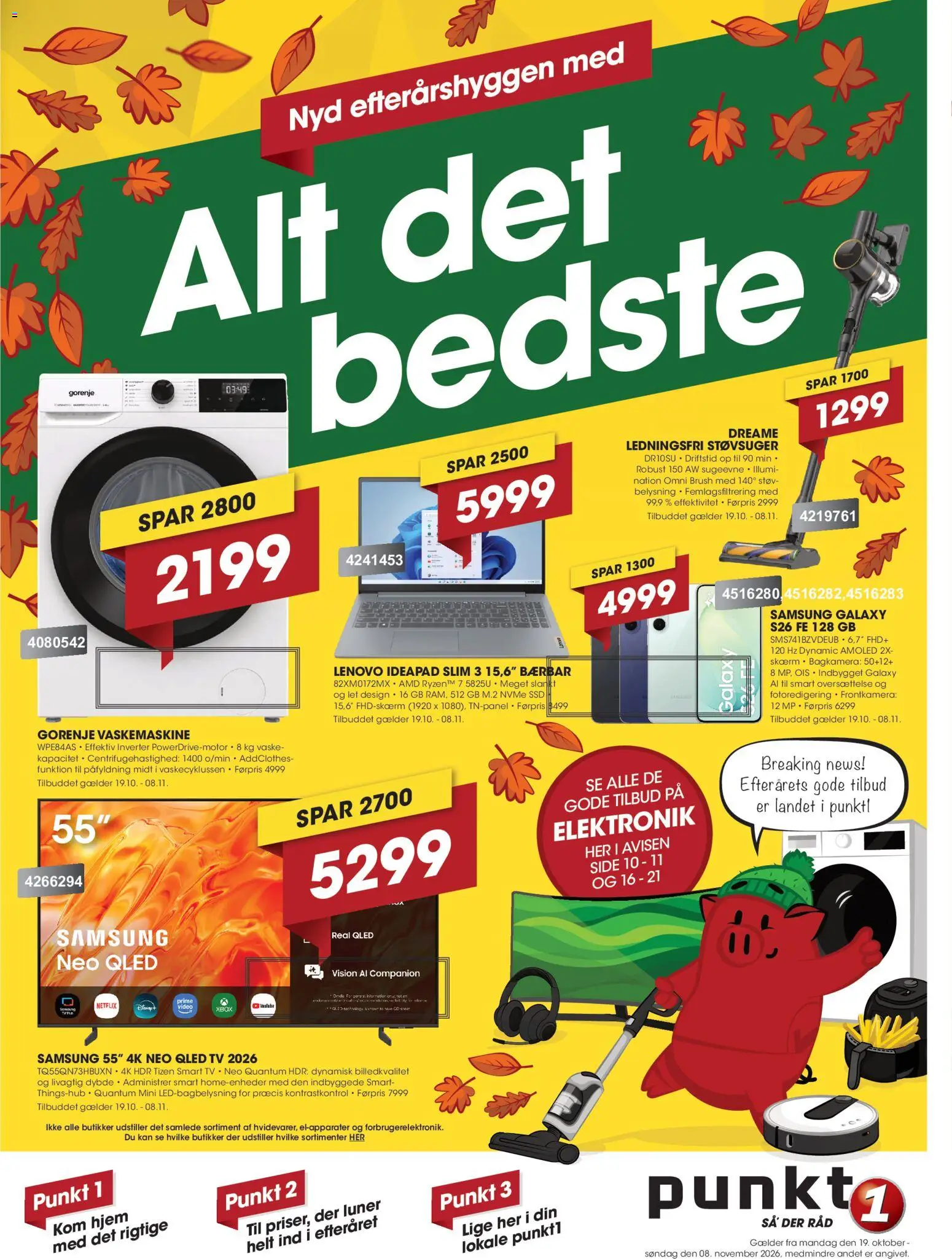 Punkt1 - Tilbudsavis - side 1- gyldig fra 19/10/2026