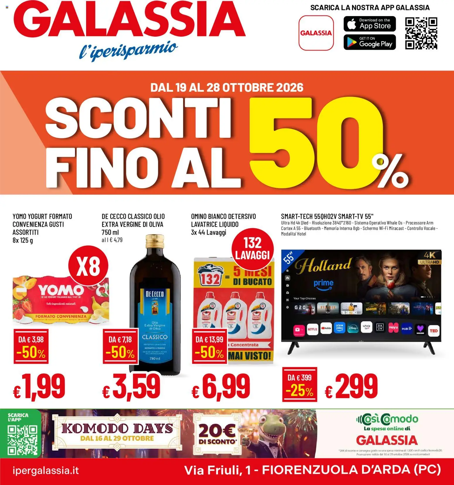 Galassia volantino - pagina 1 - valido dal 19/10/2026