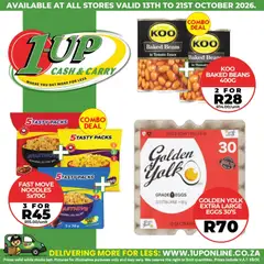 Preview 1UP Cash & Carry Specials valid from 13/10/2026