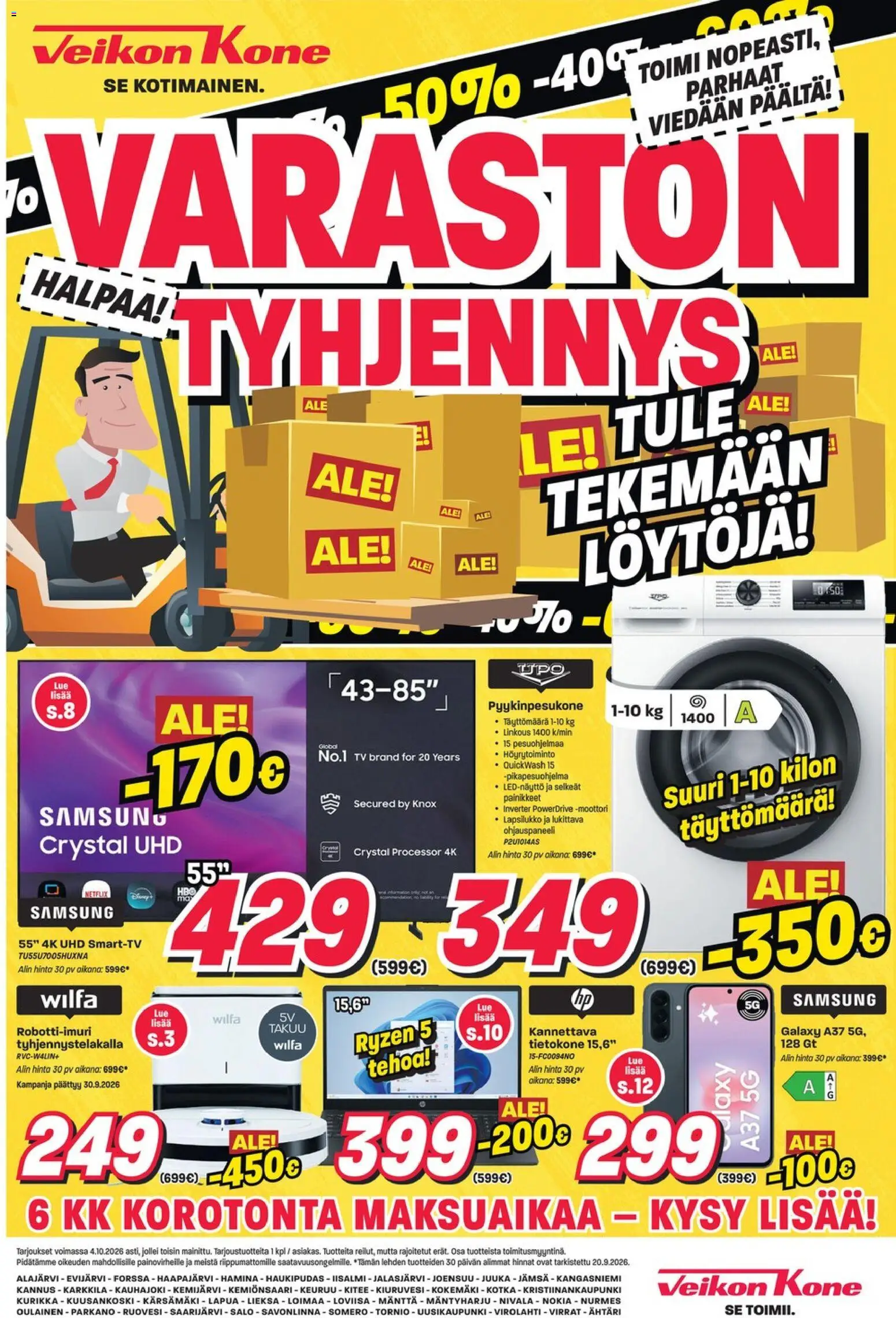 Veikon Kone tarjoukset - sivu 1- voimassa alkaen 21/09/2026