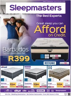 Preview Sleepmasters Specials valid from 17/09/2026