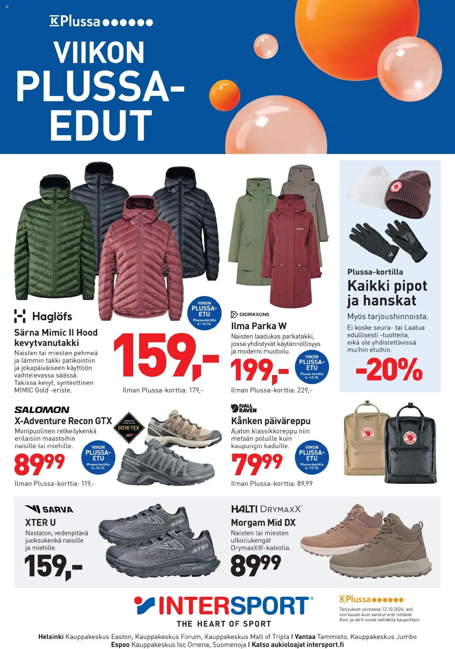 Intersport tarjoukset - sivu 1- voimassa alkaen 10/10/2026