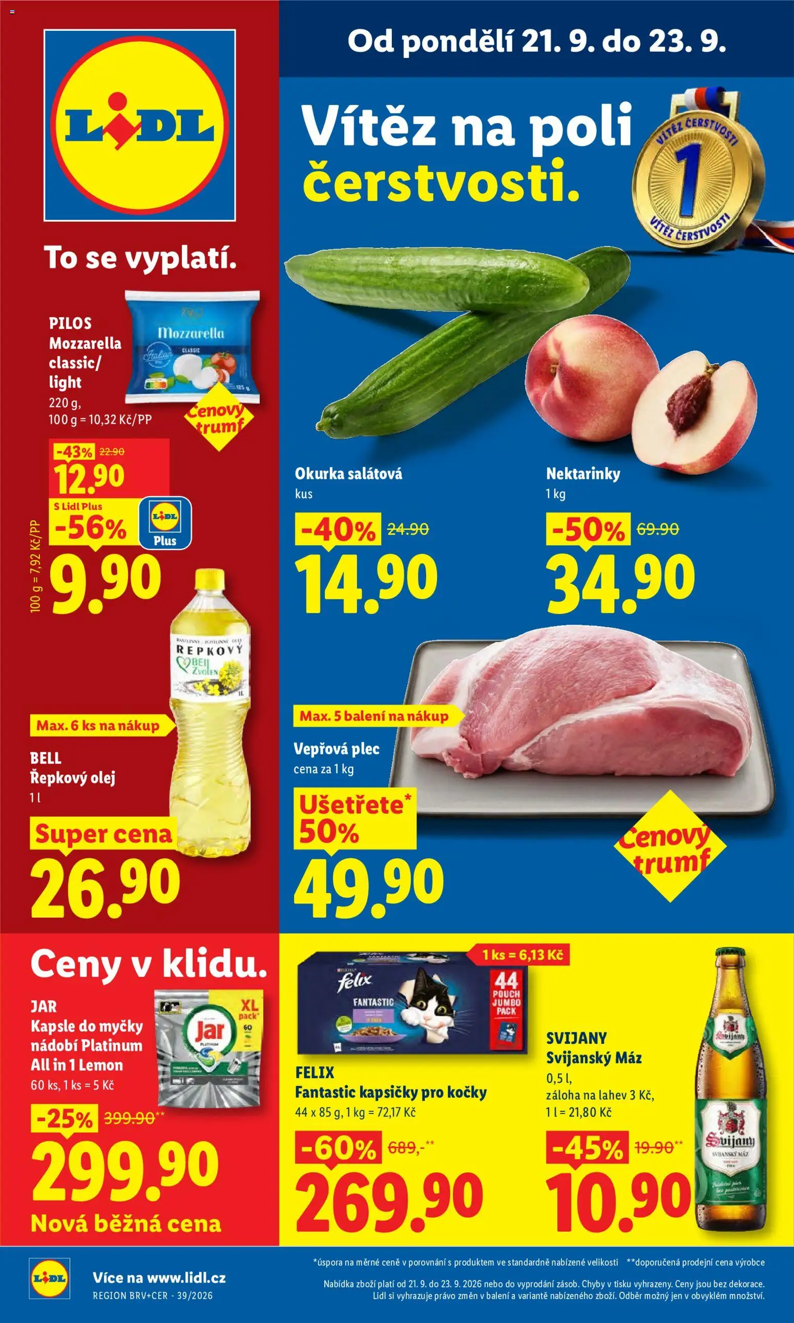Lidl leták - strana 1- platný od 21.09.2026
