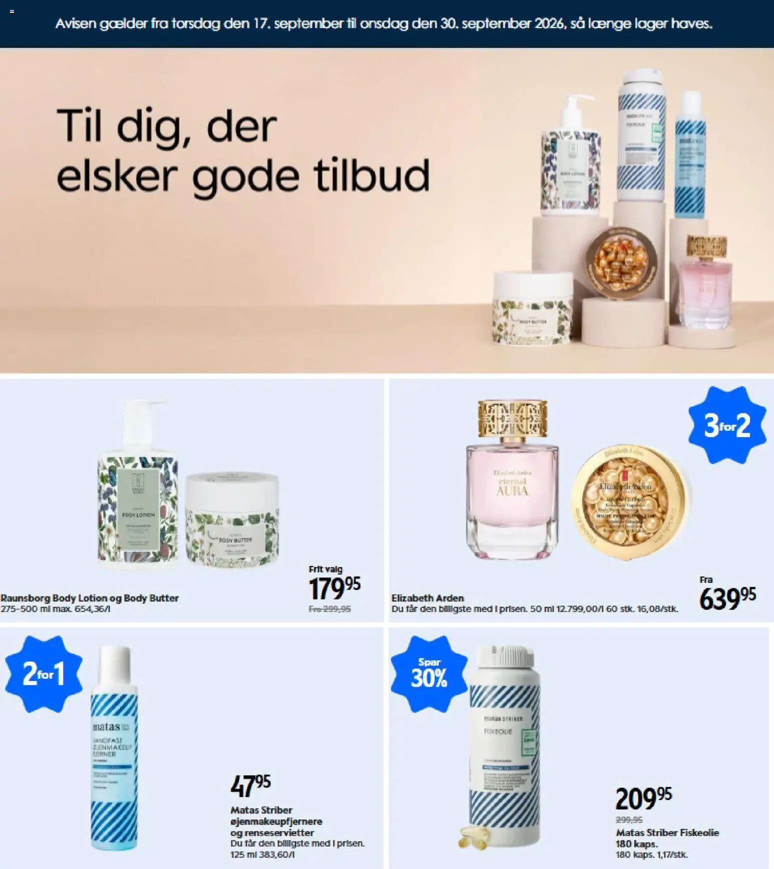 Matas - Tilbudsavis - side 1- gyldig fra 17/09/2026