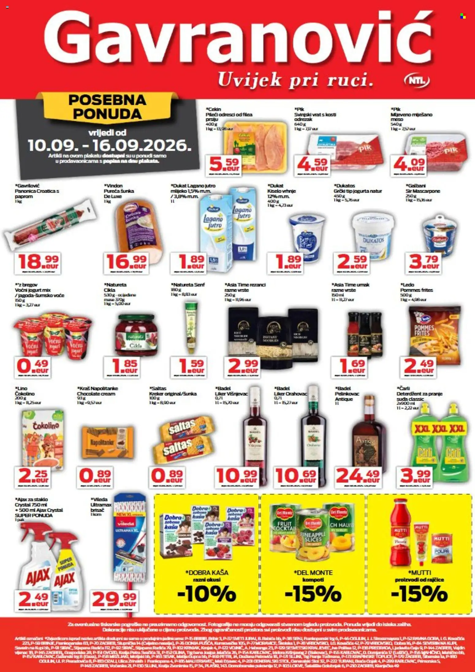 Gavranović Katalog - stranica 1- važeći od 10.09.2026