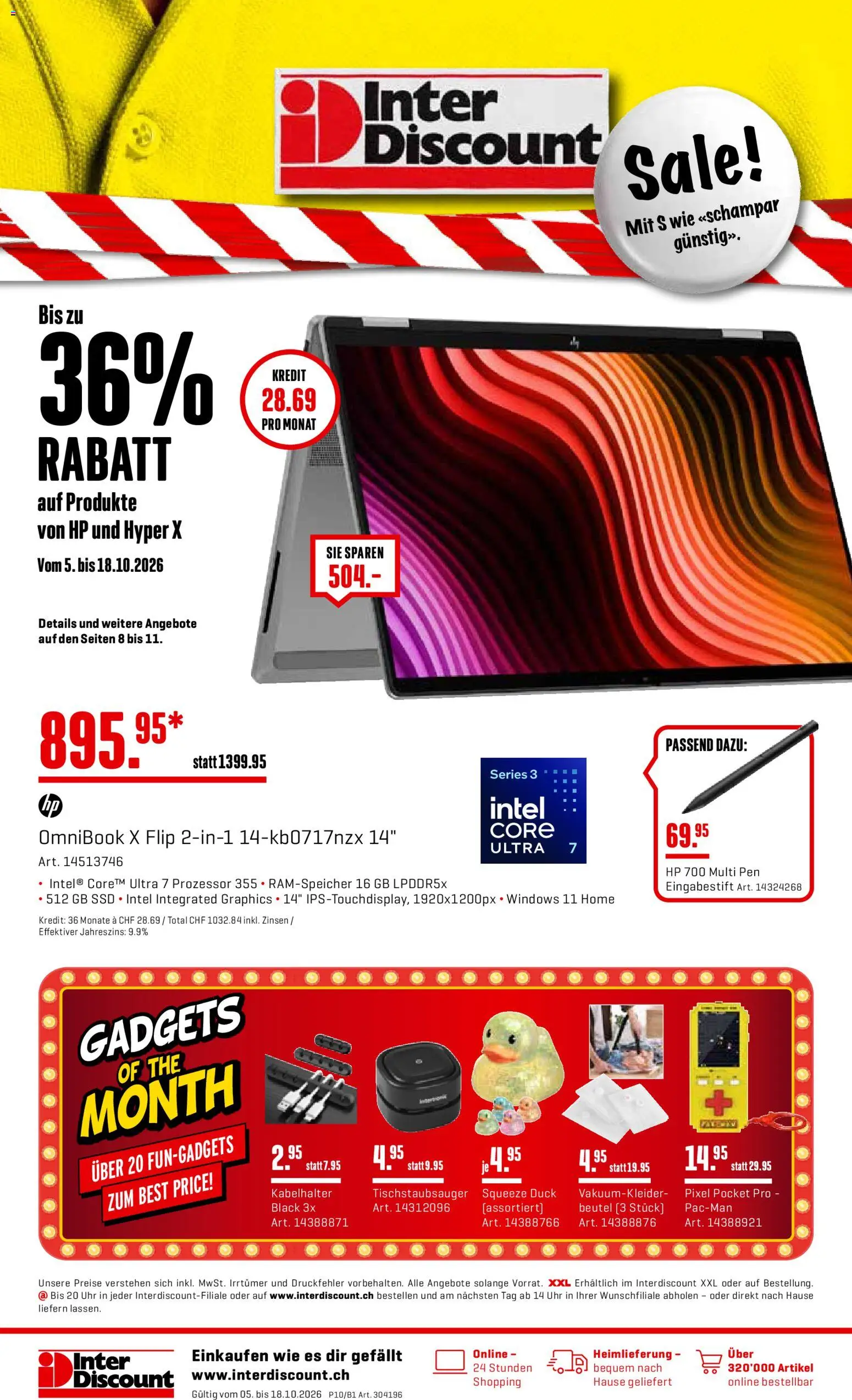 Interdiscount aktionen - Seite 1- gültig ab 05.10.2026