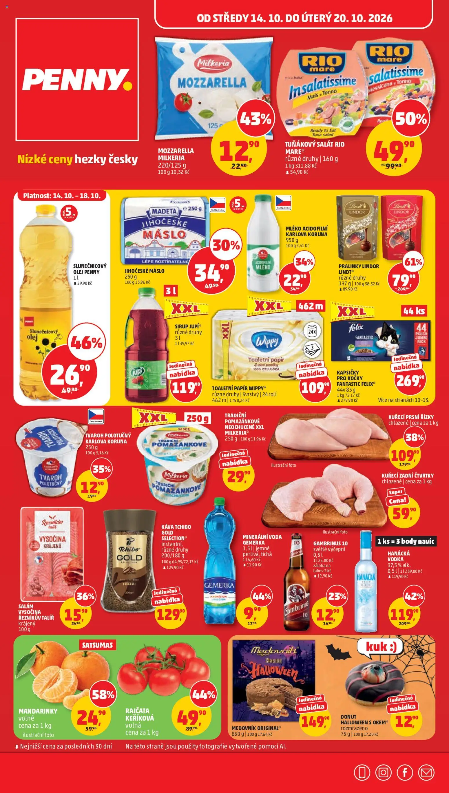 Penny Market leták - strana 1- platný od 14.10.2026