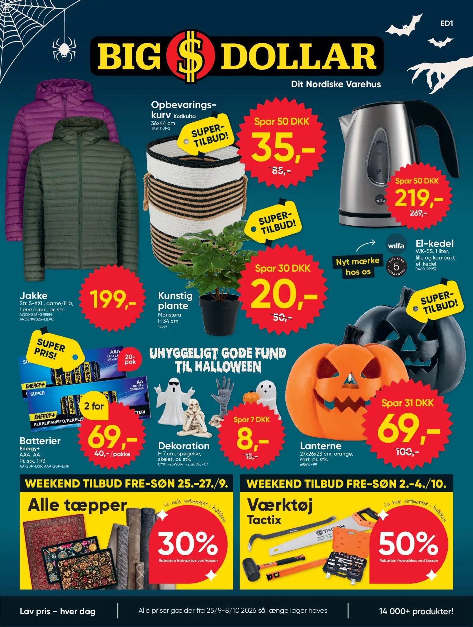 Bigdollar - Tilbudsavis - side 1- gyldig fra 25/09/2026