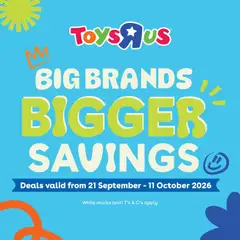 Preview Toys R Us Specials valid from 22/09/2026