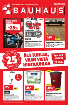 Esikatselu Bauhaus tarjoukset voimassa alkaen 18/09/2026