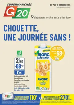 Aperçu G20 Supermarchés catalogue valable à partir du 07/10/2026
