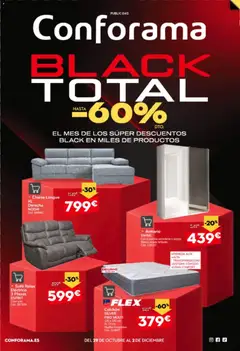 Vista previa del folleto Conforama Black Friday válido desde 29/10/2026
