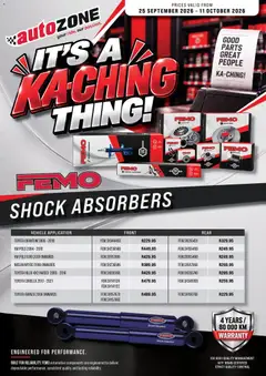 Preview AutoZone Specials valid from 25/09/2026