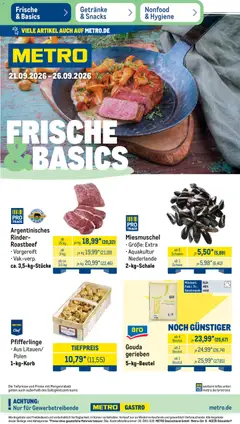 Vorschau Metro Prospekt gültig ab 21.09.2026