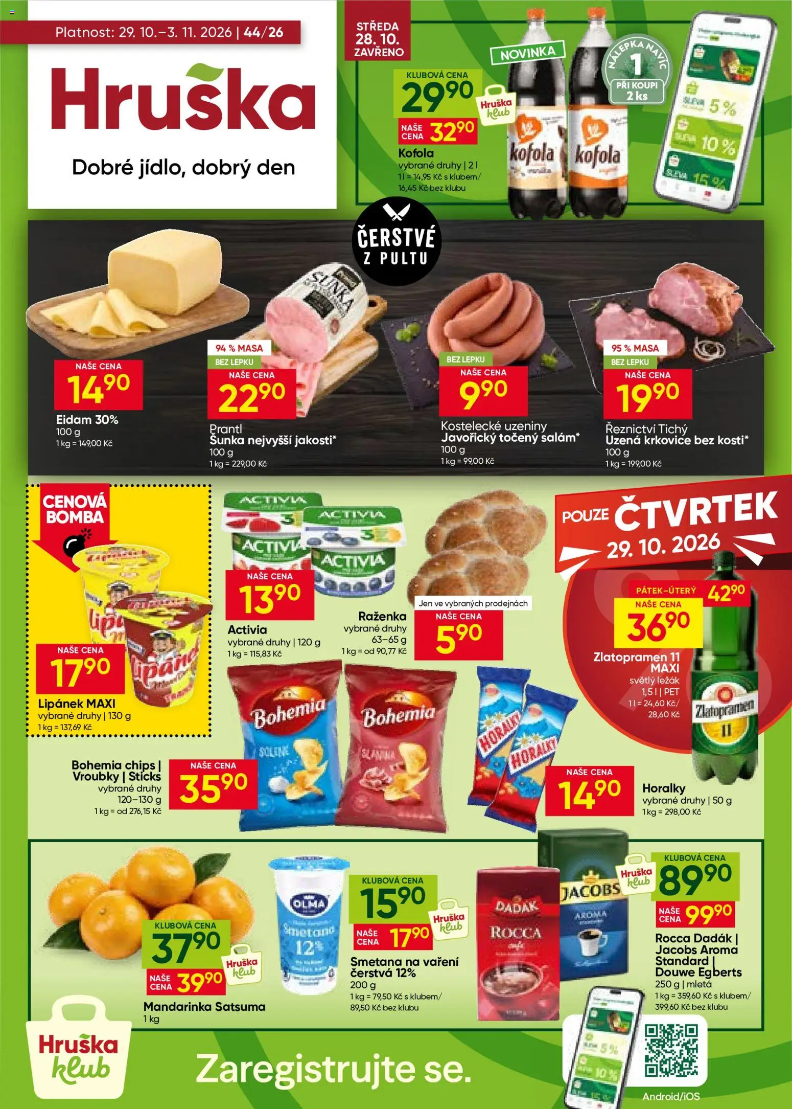 Hruška leták - strana 1- platný od 29.10.2026