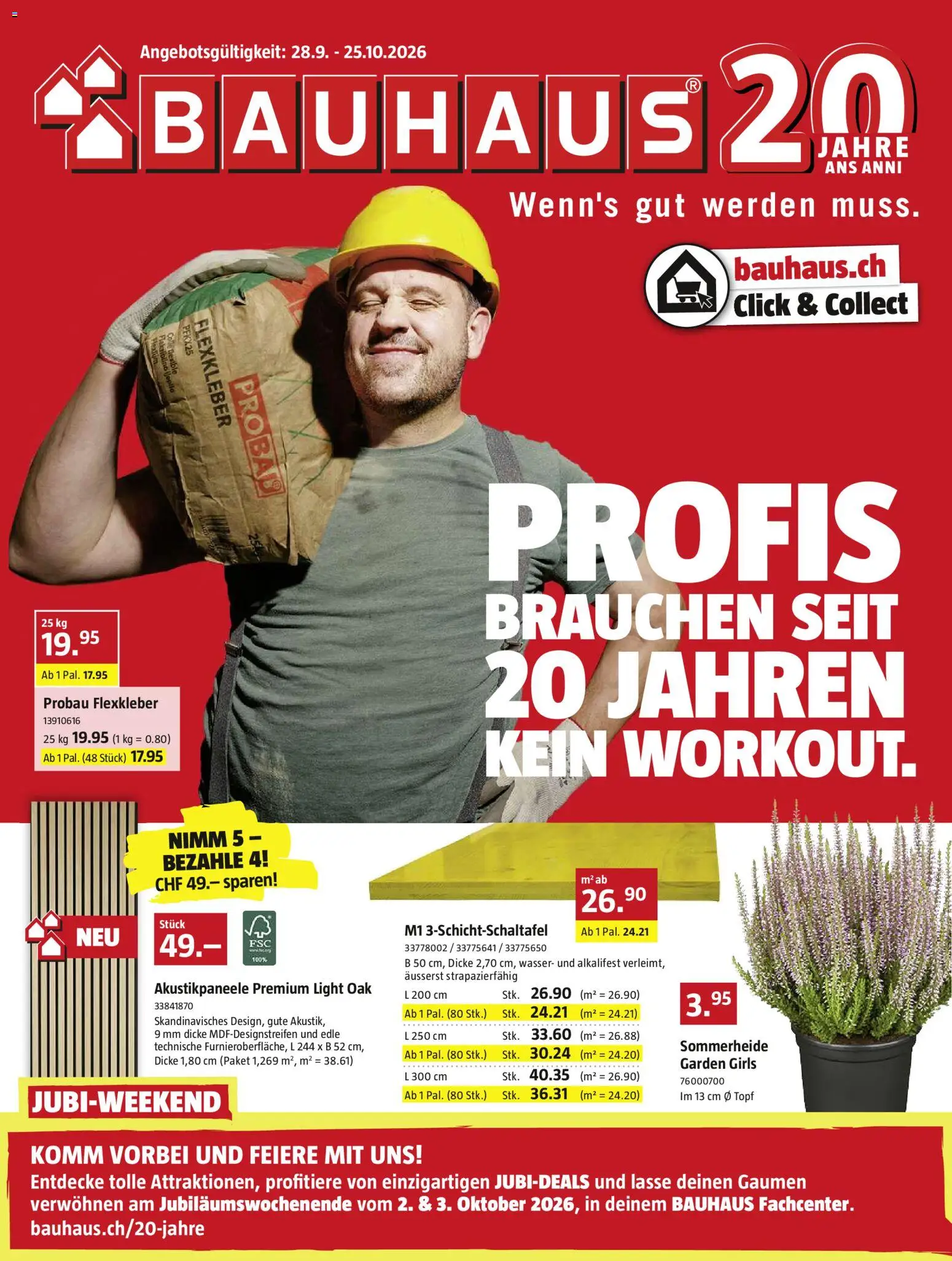 Bauhaus aktionen - Seite 1- gültig ab 28.09.2026